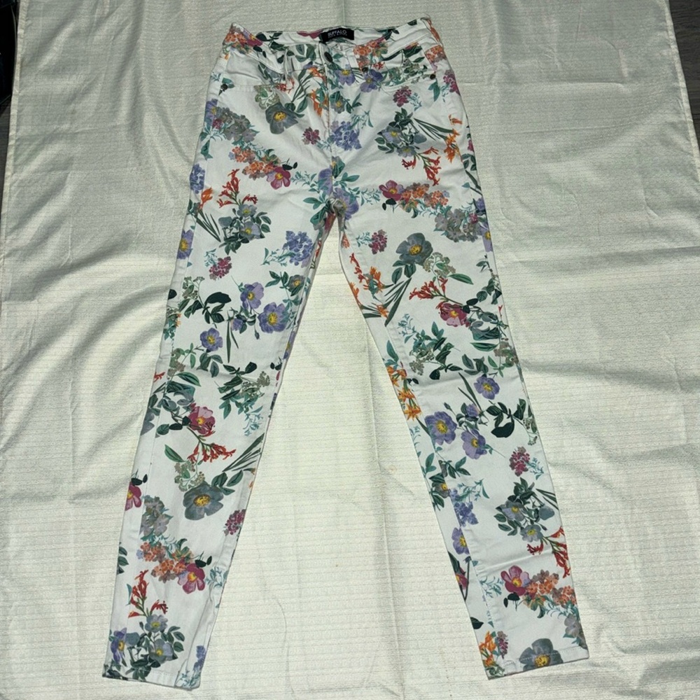 Floral Print High Rise SOFT-STRETCH Ankle pant